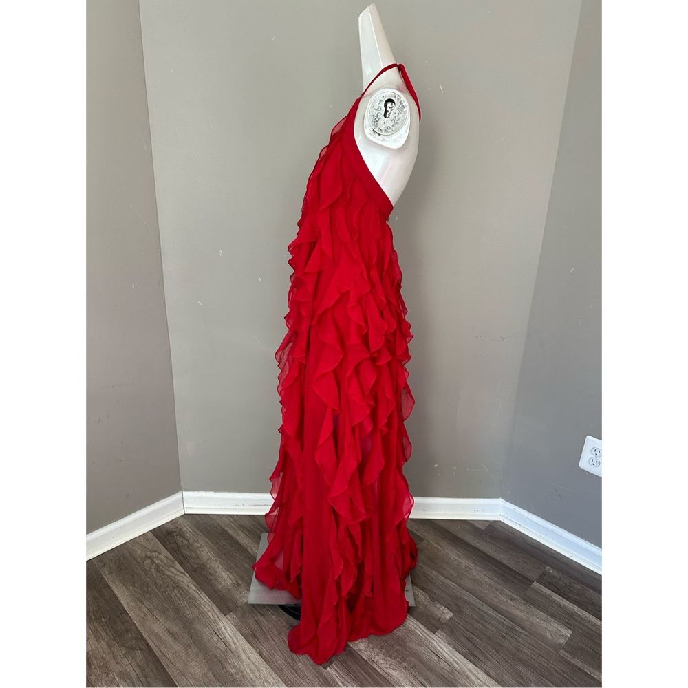 PATBO RUFFLE HALTERNECK MAXI DRESS (RUNWAY) - Picture 10 of 14